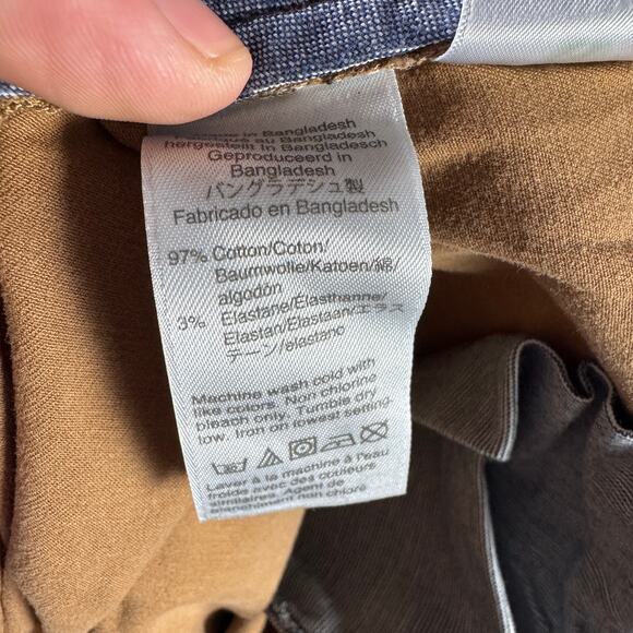 J.Crew 250 Skinny Fit Core Stretch Chino Pants Mens W30 L32 Brown AB613 Twill - Picture 10 of 11